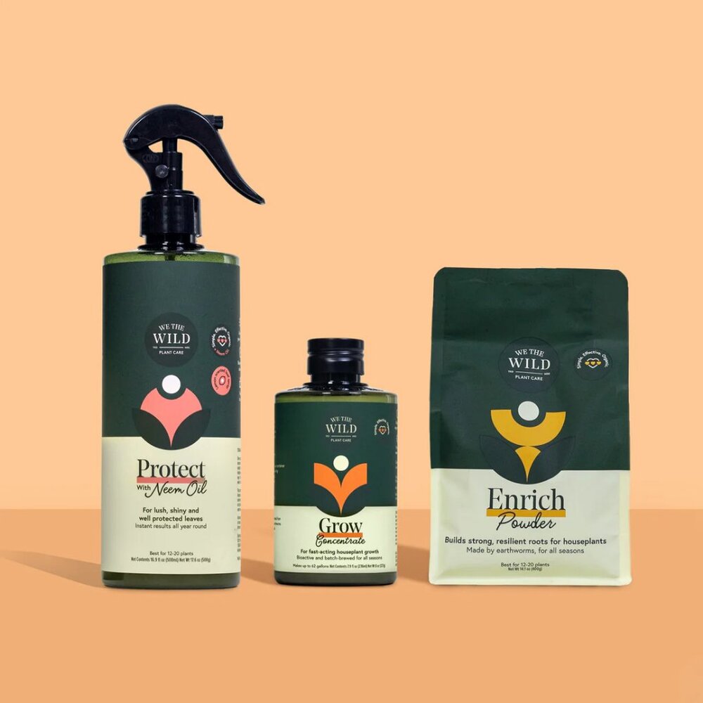 We The Wild Organic Plant Care Kit Indoor Houseplant Essentials NEW